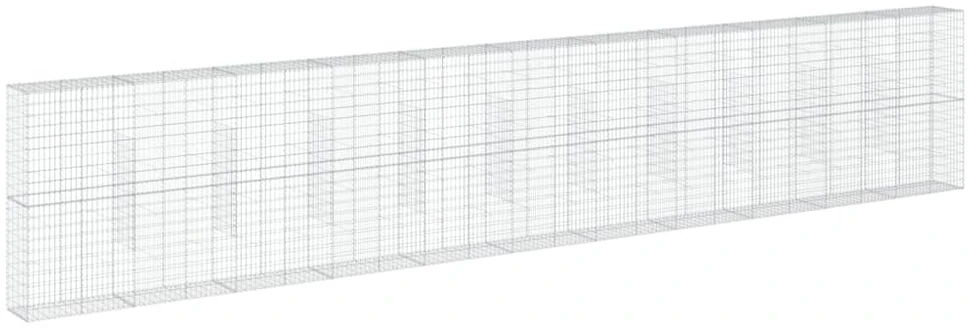 Gabiono krepšys su dangčiu, 1100x50x200cm, galvanizuota geležis