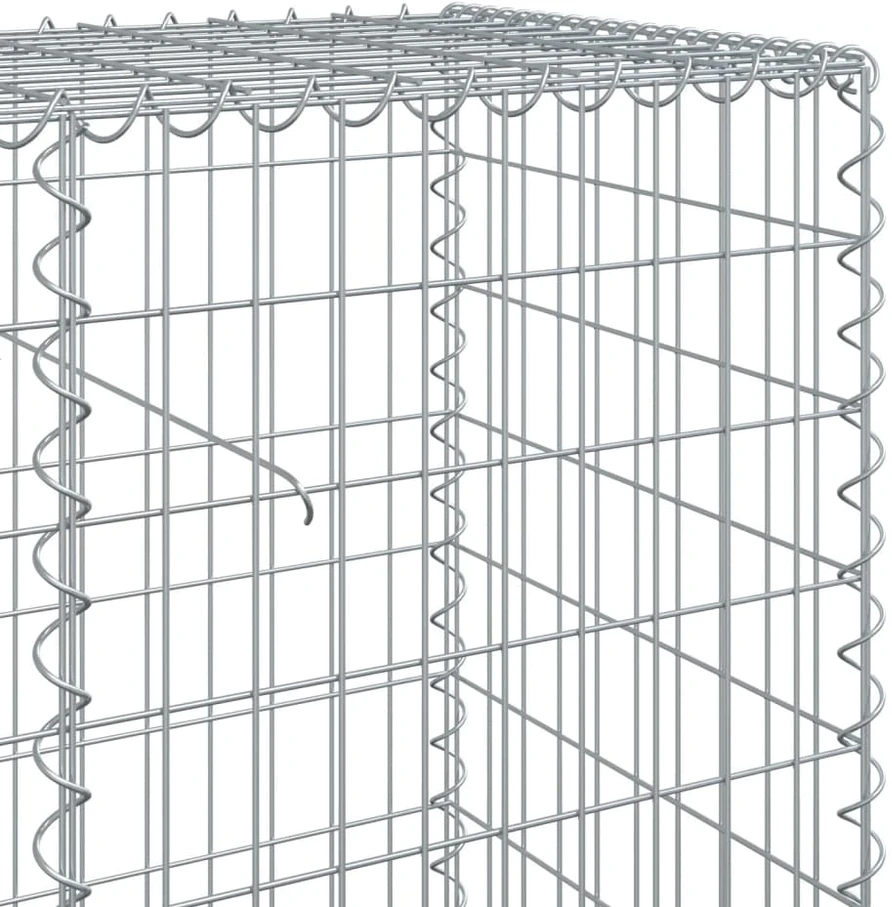 Gabiono krepšys su dangčiu, 1200x50x100cm, galvanizuota geležis