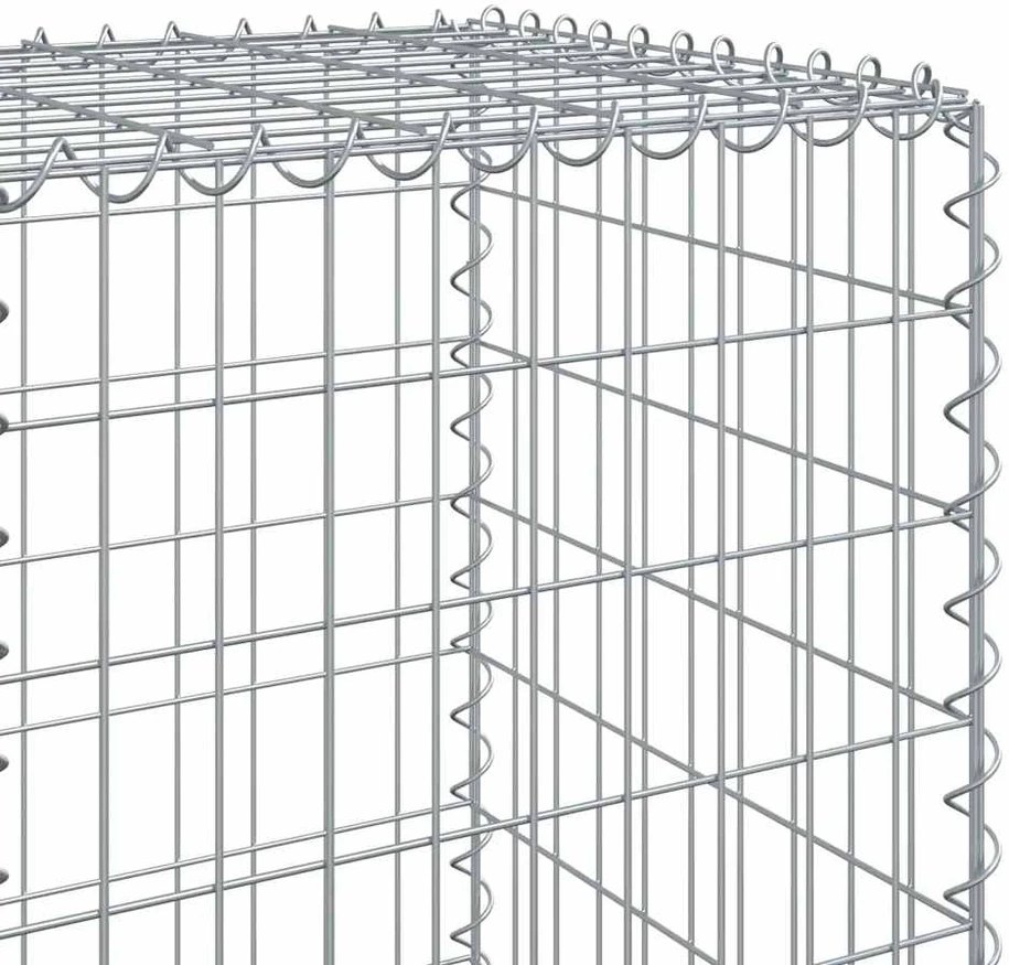 Gabiono krepšys su dangčiu, 1200x50x150cm, galvanizuota geležis