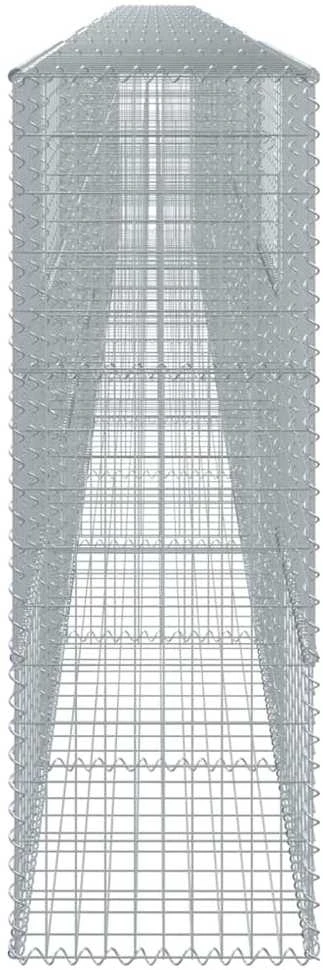 Gabiono krepšys su dangčiu, 1200x50x150cm, galvanizuota geležis