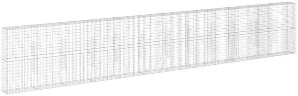 Gabiono krepšys su dangčiu, 1200x50x200cm, galvanizuota geležis