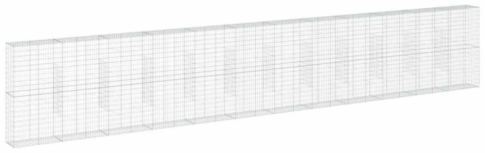 Gabiono krepšys su dangčiu, 1200x50x200cm, galvanizuota geležis