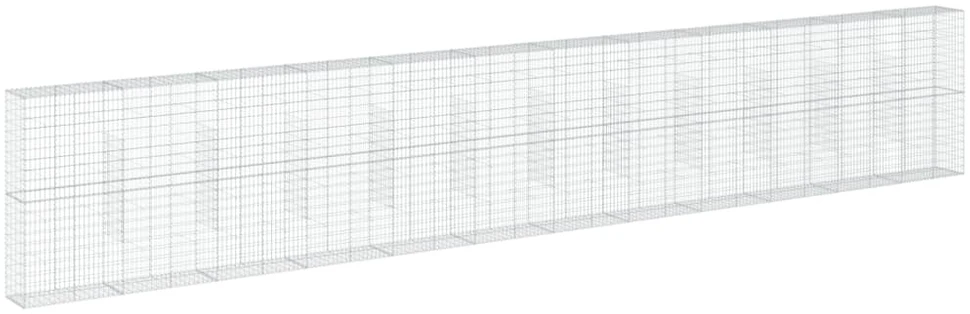 Gabiono krepšys su dangčiu, 1200x50x200cm, galvanizuota geležis