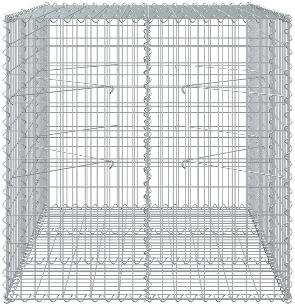 Gabiono krepšys su dangčiu, 150x100x100cm, galvanizuota geležis