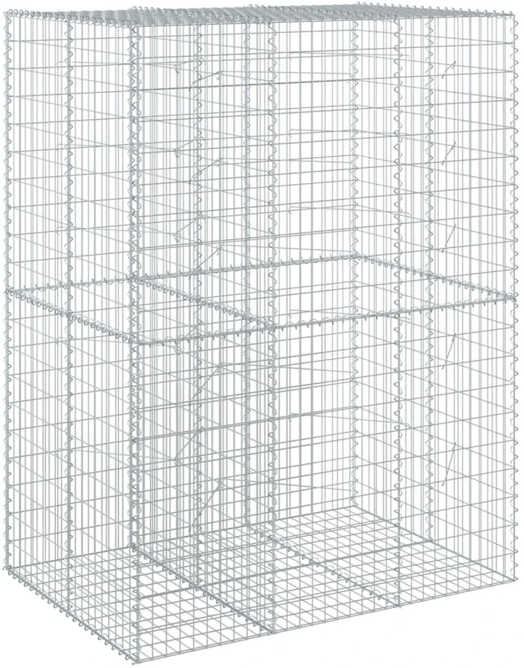 Gabiono krepšys su dangčiu, 150x100x200cm, galvanizuota geležis
