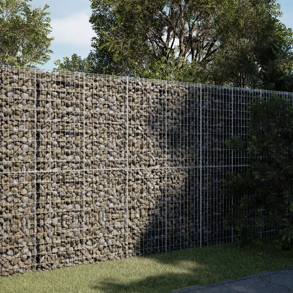 Gabiono krepšys su dangčiu, 200x100x200cm, galvanizuota geležis