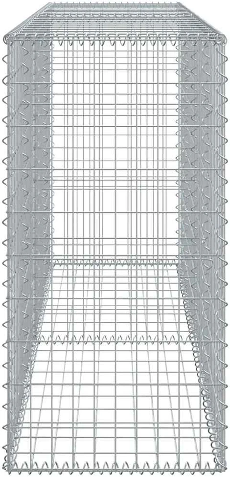 Gabiono krepšys su dangčiu, 200x50x100cm, galvanizuota geležis