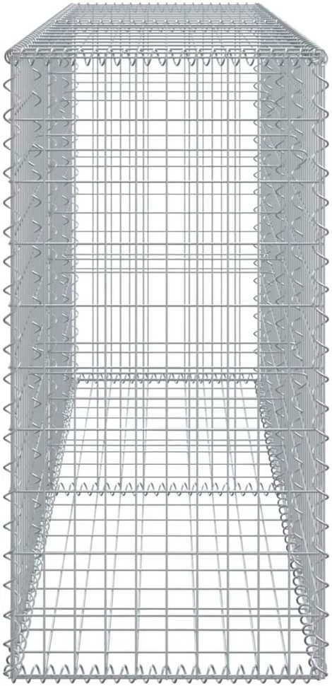 Gabiono krepšys su dangčiu, 200x50x100cm, galvanizuota geležis