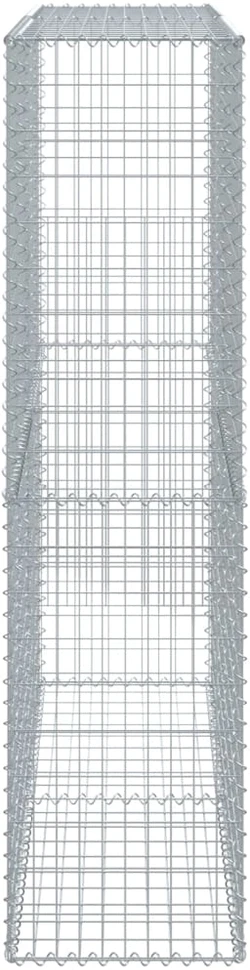 Gabiono krepšys su dangčiu, 200x50x200cm, galvanizuota geležis