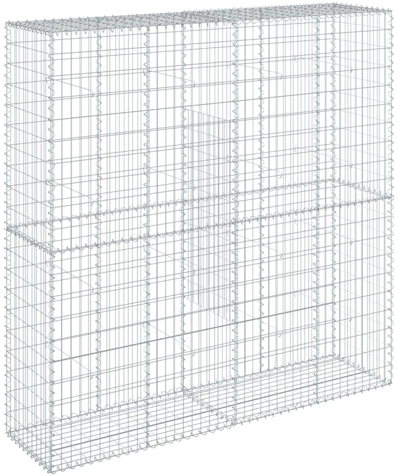 Gabiono krepšys su dangčiu, 200x50x200cm, galvanizuota geležis