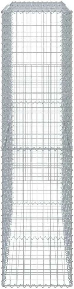 Gabiono krepšys su dangčiu, 200x50x200cm, galvanizuota geležis