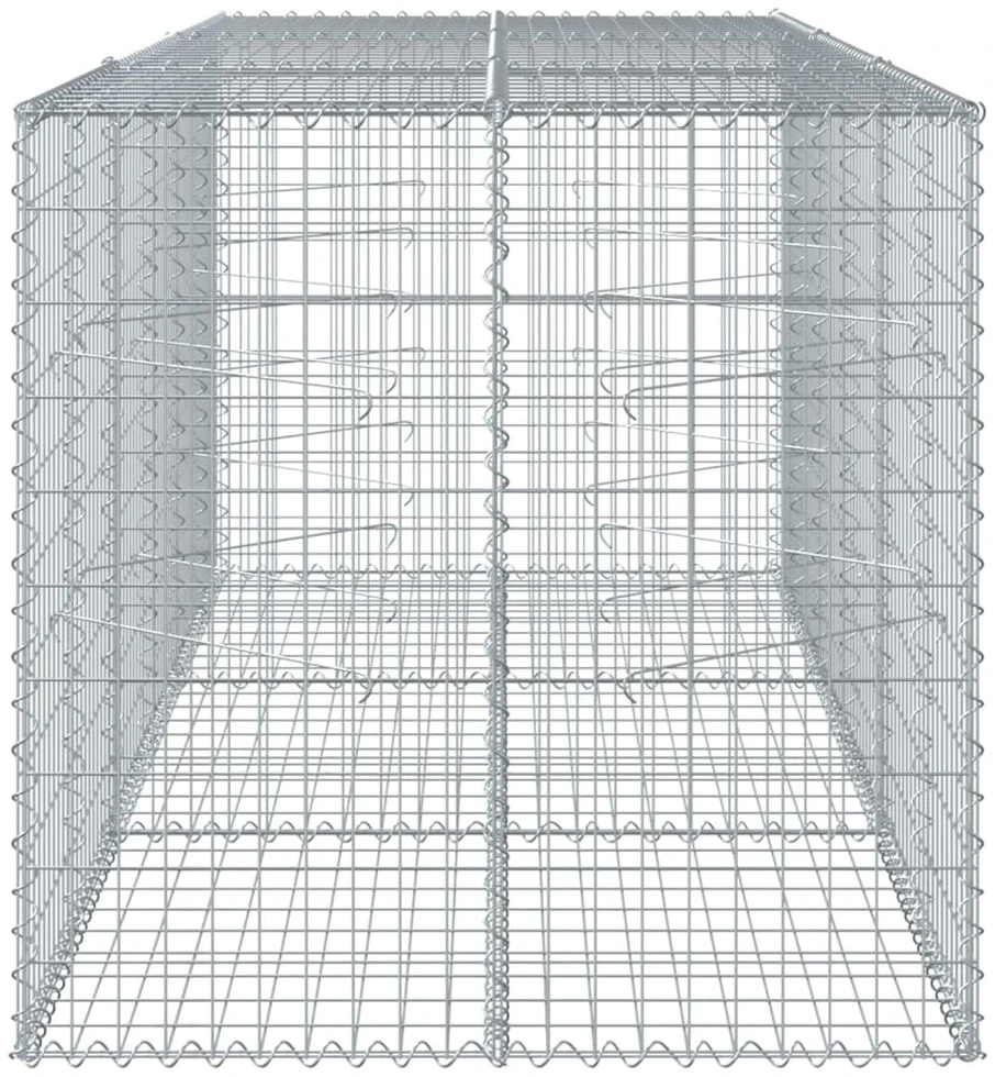 Gabiono krepšys su dangčiu, 300x100x100cm, galvanizuota geležis
