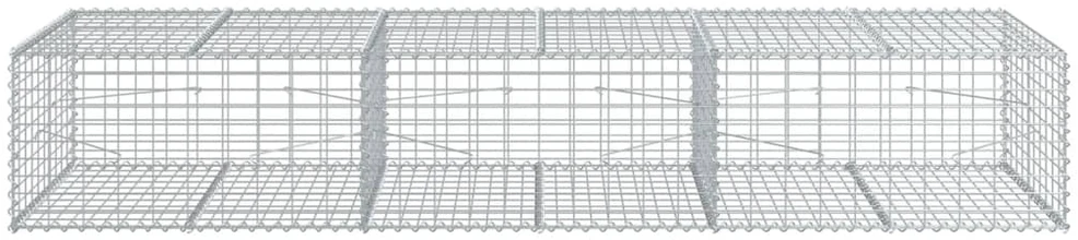 Gabiono krepšys su dangčiu, 300x100x50cm, galvanizuota geležis