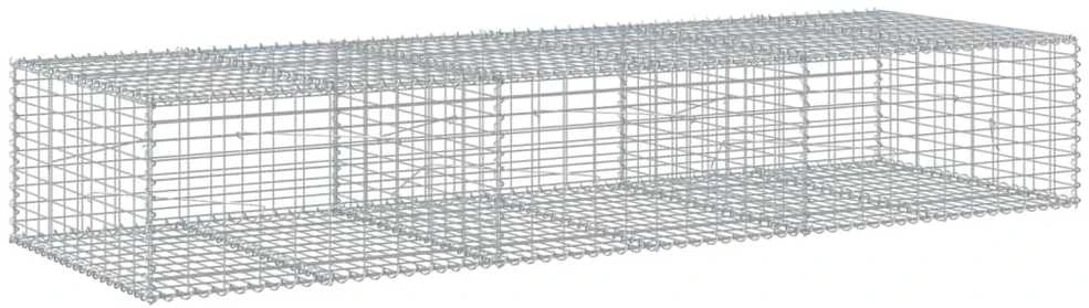 Gabiono krepšys su dangčiu, 300x100x50cm, galvanizuota geležis