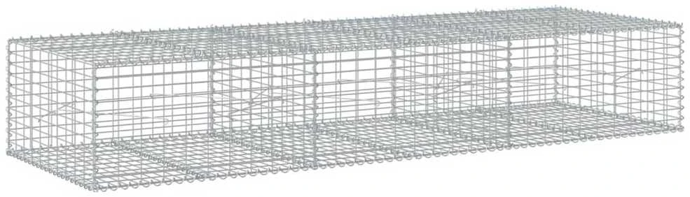 Gabiono krepšys su dangčiu, 300x100x50cm, galvanizuota geležis