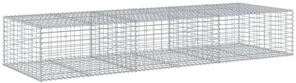 Gabiono krepšys su dangčiu, 300x100x50cm, galvanizuota geležis