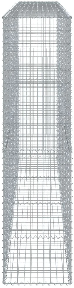 Gabiono krepšys su dangčiu, 400x50x200cm, galvanizuota geležis