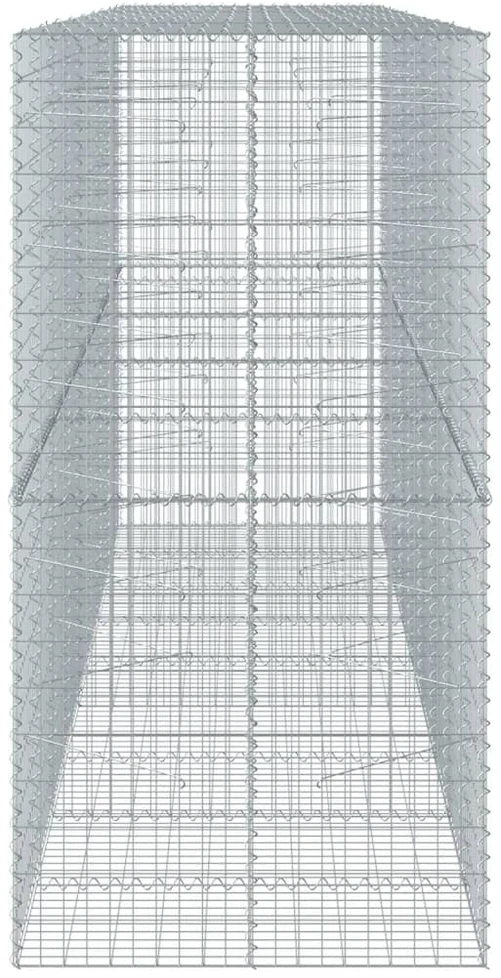 Gabiono krepšys su dangčiu, 450x100x200cm, galvanizuota geležis