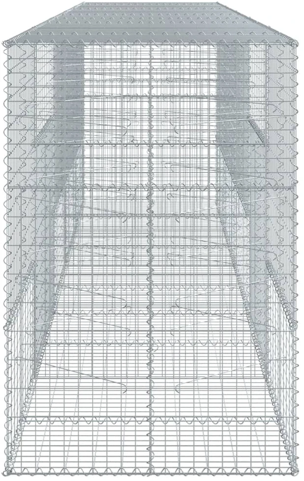 Gabiono krepšys su dangčiu, 500x100x150cm, galvanizuota geležis
