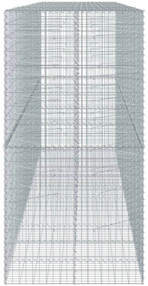 Gabiono krepšys su dangčiu, 500x100x200cm, galvanizuota geležis