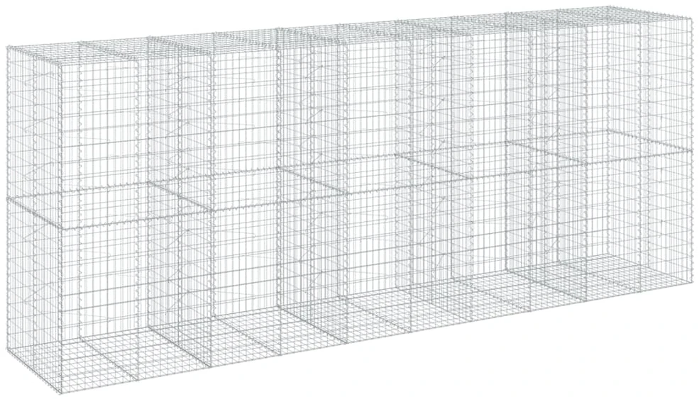 Gabiono krepšys su dangčiu, 500x100x200cm, galvanizuota geležis