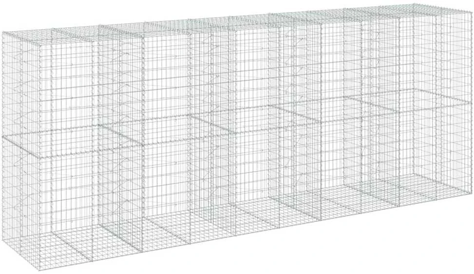 Gabiono krepšys su dangčiu, 500x100x200cm, galvanizuota geležis