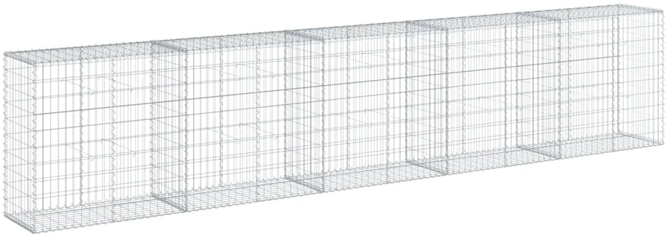 Gabiono krepšys su dangčiu, 500x50x100cm, galvanizuota geležis