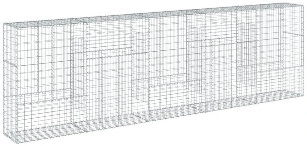 Gabiono krepšys su dangčiu, 500x50x150cm, galvanizuota geležis
