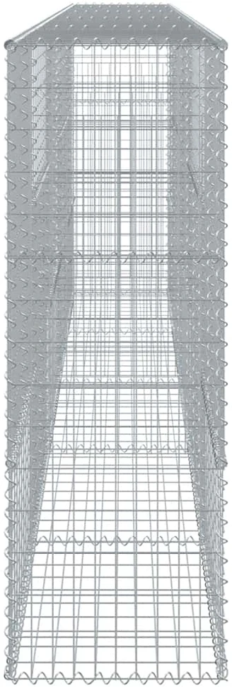 Gabiono krepšys su dangčiu, 500x50x150cm, galvanizuota geležis