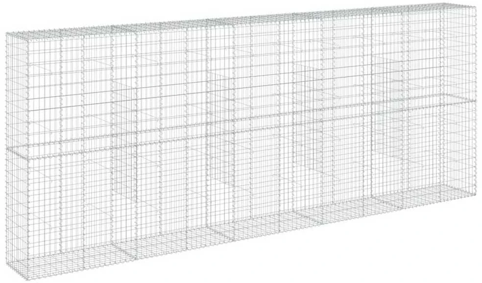 Gabiono krepšys su dangčiu, 500x50x200cm, galvanizuota geležis