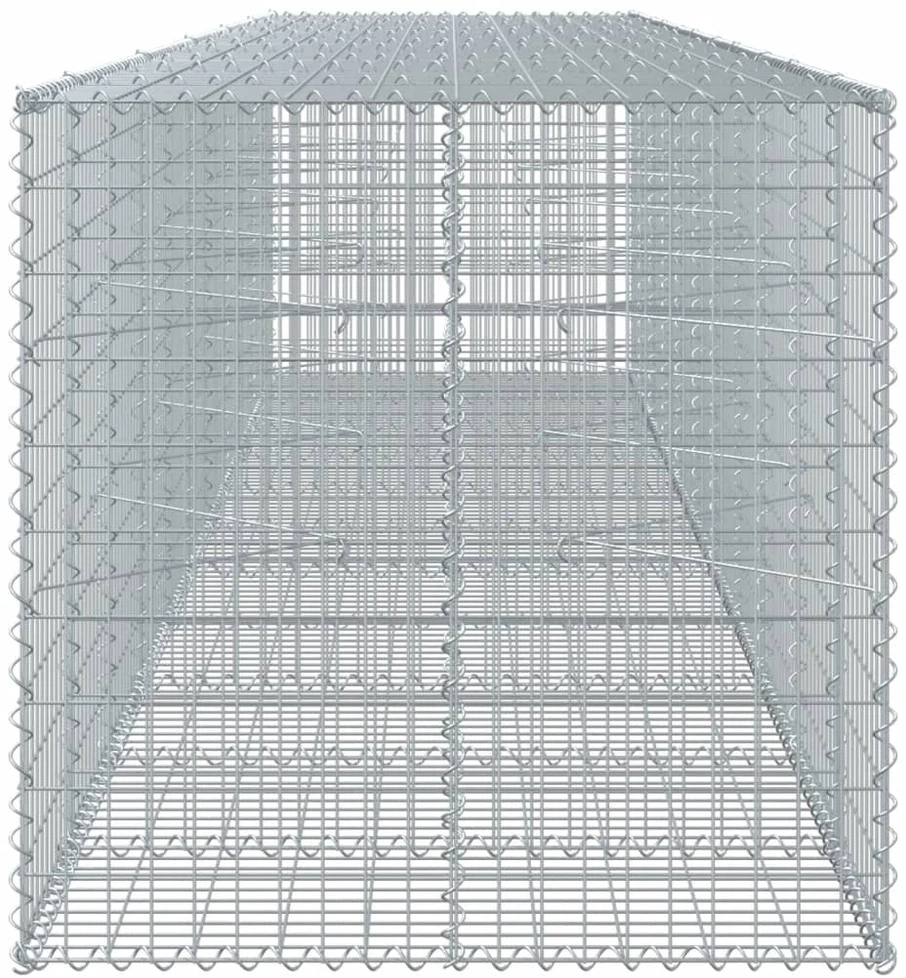 Gabiono krepšys su dangčiu, 550x100x100cm, galvanizuota geležis