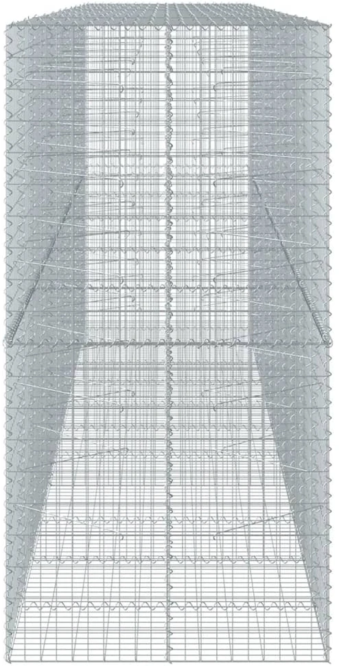Gabiono krepšys su dangčiu, 550x100x200cm, galvanizuota geležis