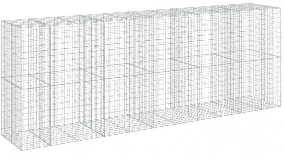 Gabiono krepšys su dangčiu, 550x100x200cm, galvanizuota geležis