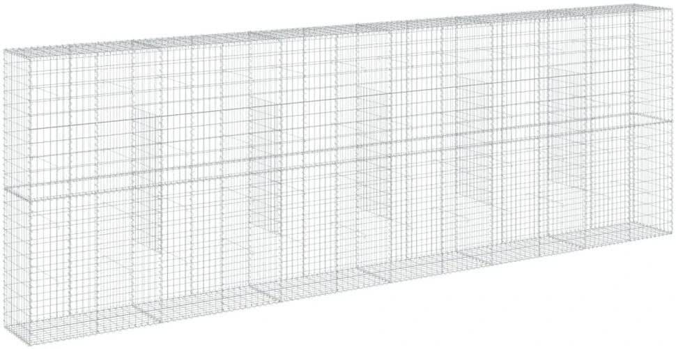 Gabiono krepšys su dangčiu, 600x50x200cm, galvanizuota geležis