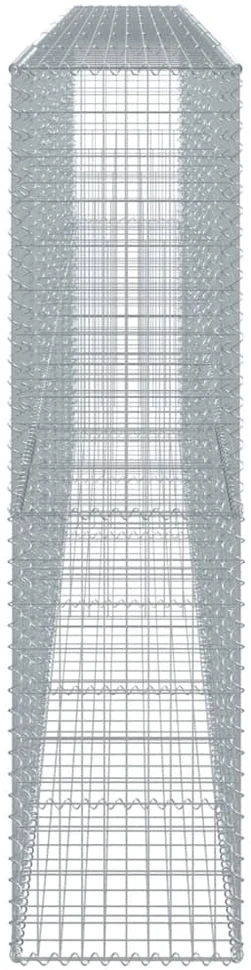 Gabiono krepšys su dangčiu, 600x50x200cm, galvanizuota geležis