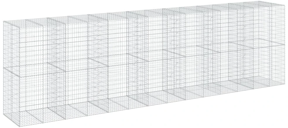 Gabiono krepšys su dangčiu, 700x100x200cm, galvanizuota geležis
