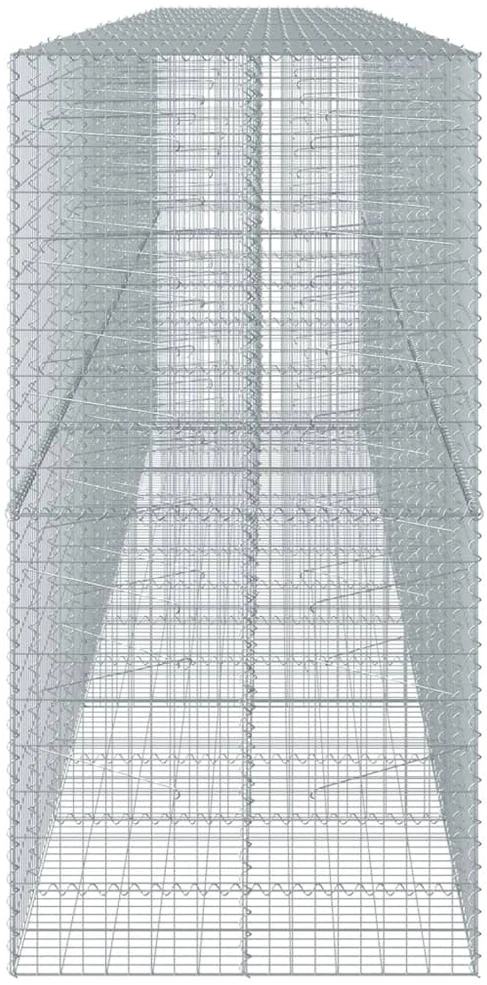 Gabiono krepšys su dangčiu, 700x100x200cm, galvanizuota geležis