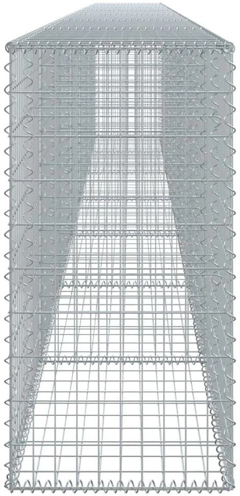 Gabiono krepšys su dangčiu, 700x50x100cm, galvanizuota geležis