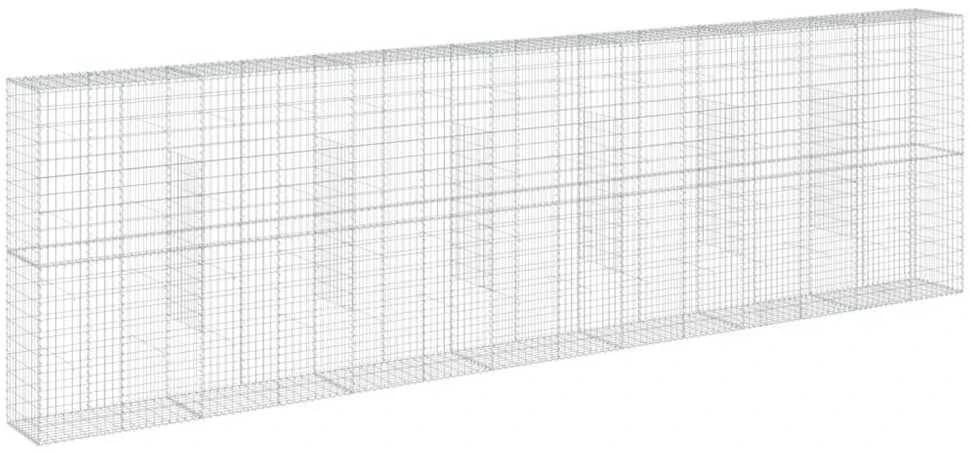 Gabiono krepšys su dangčiu, 700x50x200cm, galvanizuota geležis