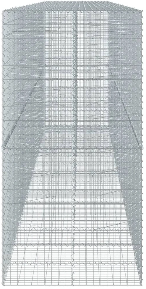 Gabiono krepšys su dangčiu, 750x100x200cm, galvanizuota geležis