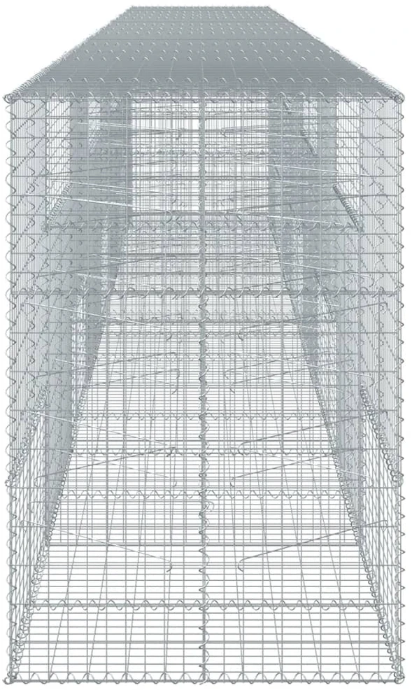 Gabiono krepšys su dangčiu, 800x100x150cm, galvanizuota geležis