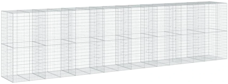 Gabiono krepšys su dangčiu, 800x100x200cm, galvanizuota geležis