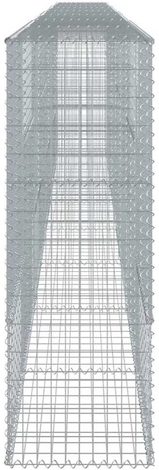 Gabiono krepšys su dangčiu, 800x50x150cm, galvanizuota geležis
