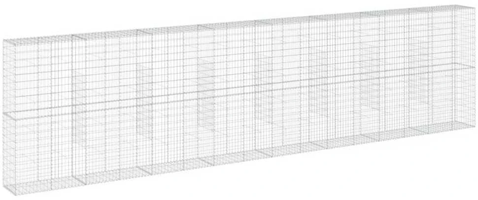 Gabiono krepšys su dangčiu, 800x50x200cm, galvanizuota geležis