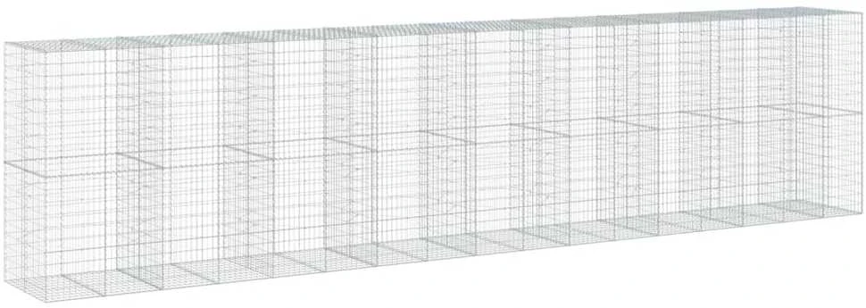 Gabiono krepšys su dangčiu, 850x100x200cm, galvanizuota geležis