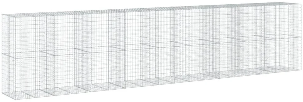 Gabiono krepšys su dangčiu, 900x100x200cm, galvanizuota geležis