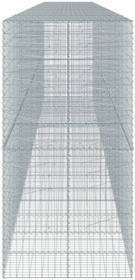 Gabiono krepšys su dangčiu, 900x100x200cm, galvanizuota geležis