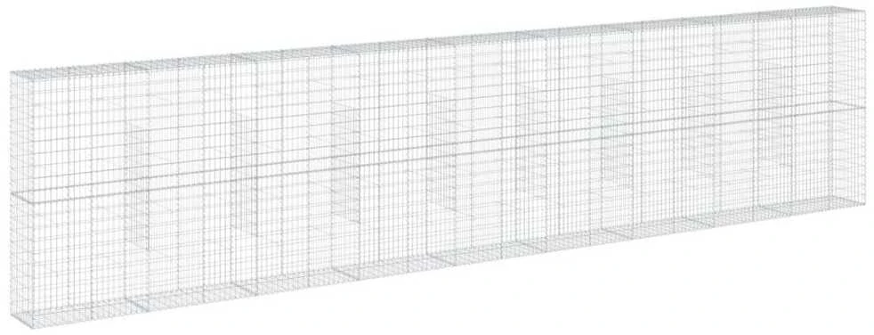 Gabiono krepšys su dangčiu, 900x50x200cm, galvanizuota geležis