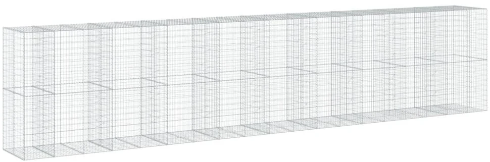 Gabiono krepšys su dangčiu, 950x100x200cm, galvanizuota geležis