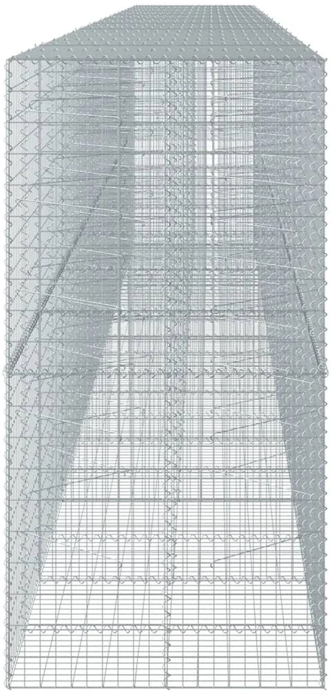 Gabiono krepšys su dangčiu, 950x100x200cm, galvanizuota geležis